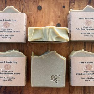 Neem and Manuka Soap – handmade natural soap with antibacterial herbs for sensitive skin