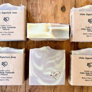 Chiko Signature Soap Bar – luxurious handmade natural soap with six essential oils, soothing and refreshing, crafted in New Zealand